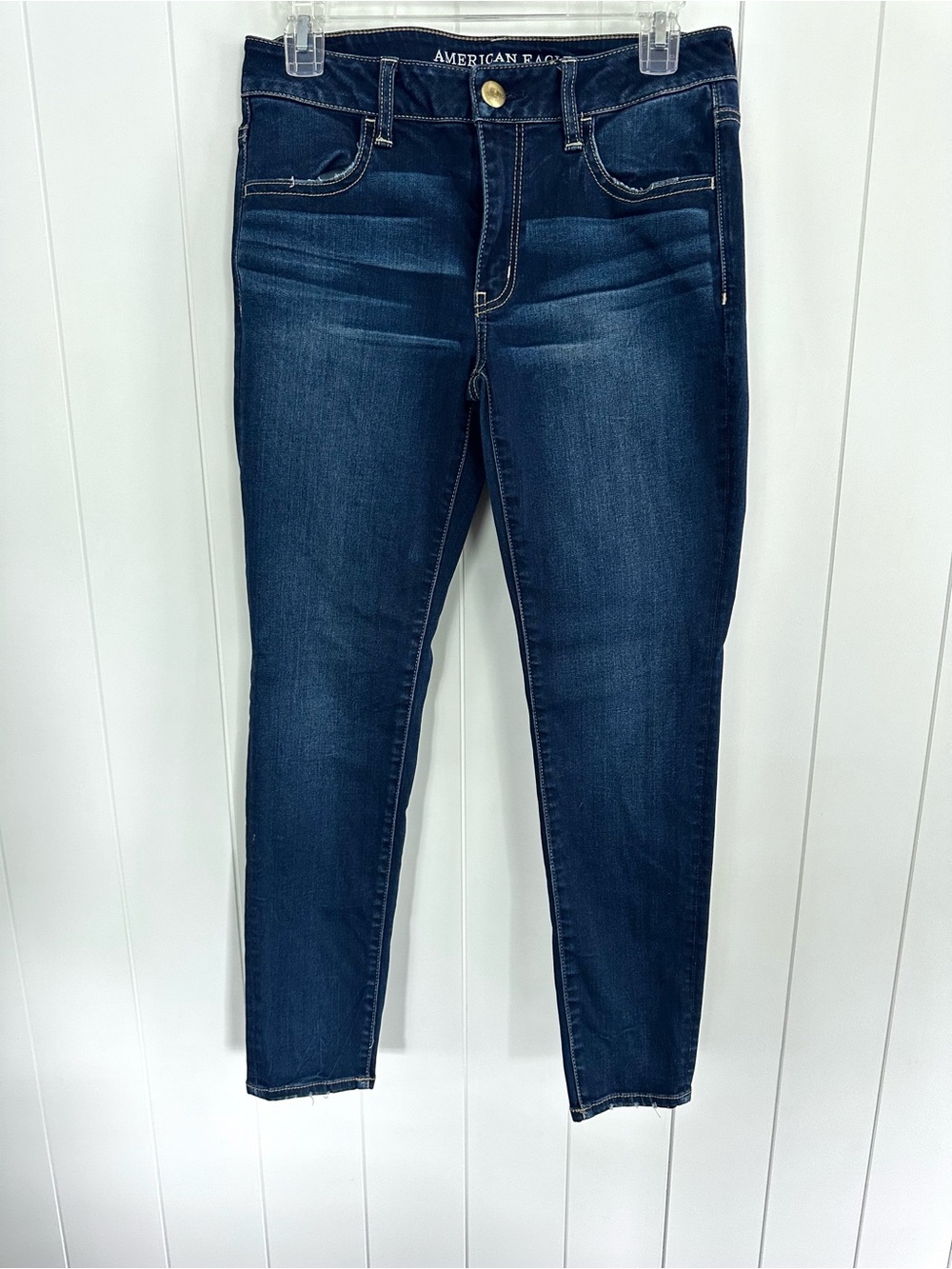 American Eagle Outfitters Women's Dark Blue Jegging Skinny Jeans